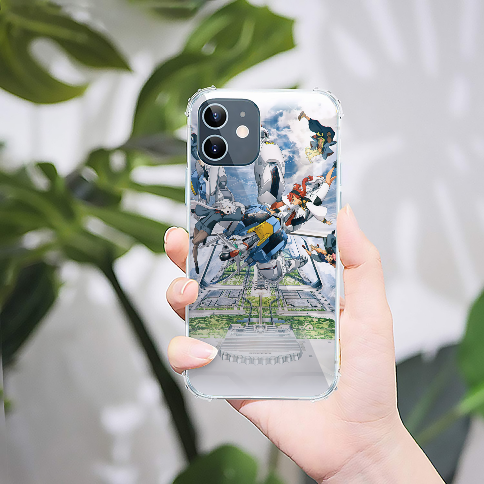 （画像用） 機動戦士ガンダム Mobile Suit Gundam 【iPhone 12シリーズ対応】透明スマホケース（クリアソフトケース）